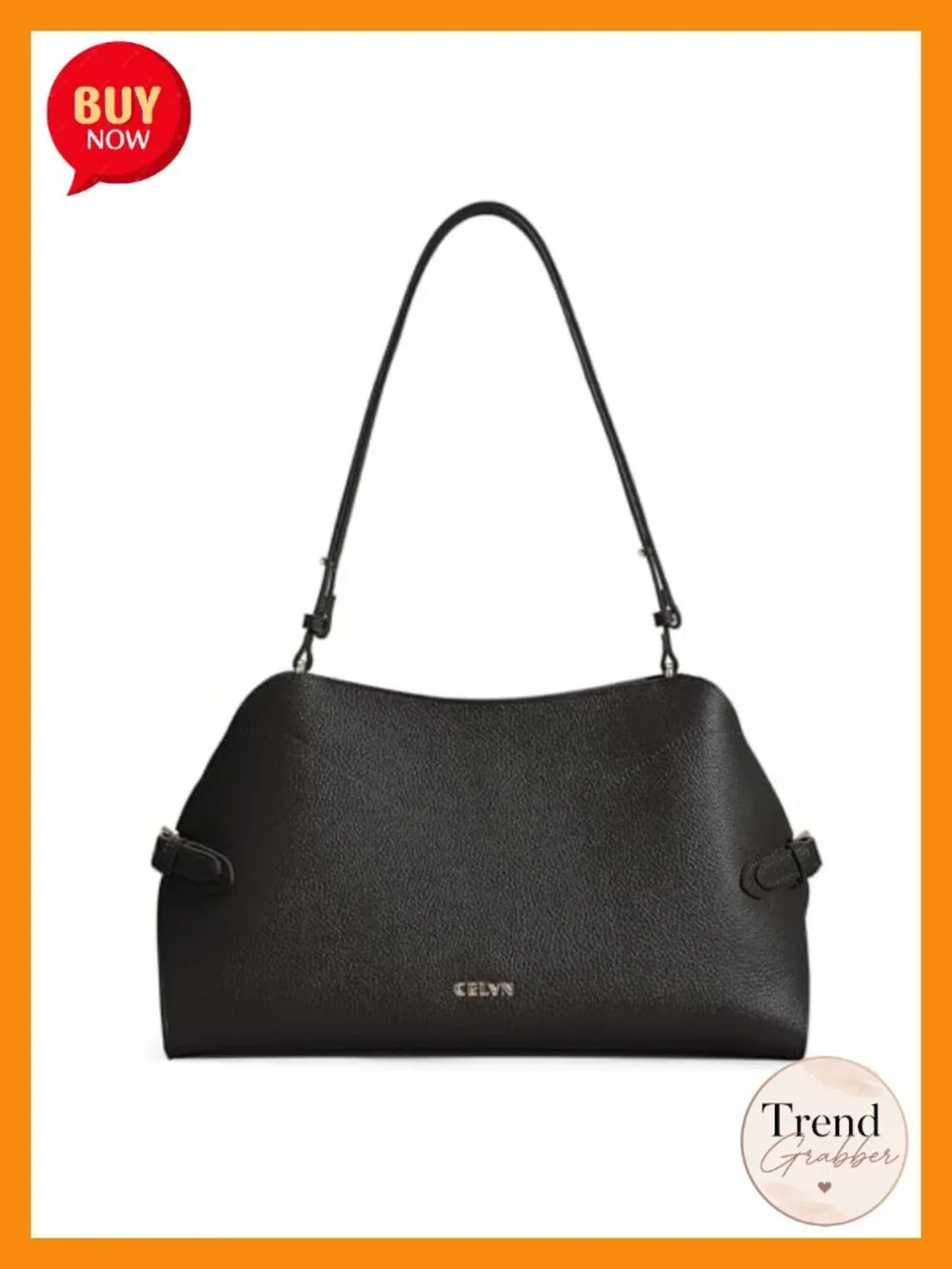Genuine Leather Vintage Pebbled Hobo Bag Convertible Shoulder Crossbody